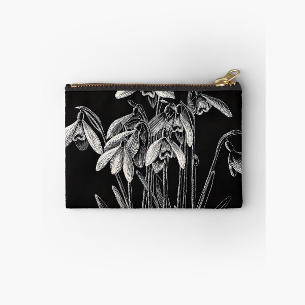 Item preview, Snowdrops (scraperboard) designed and sold by Painting By Nature.