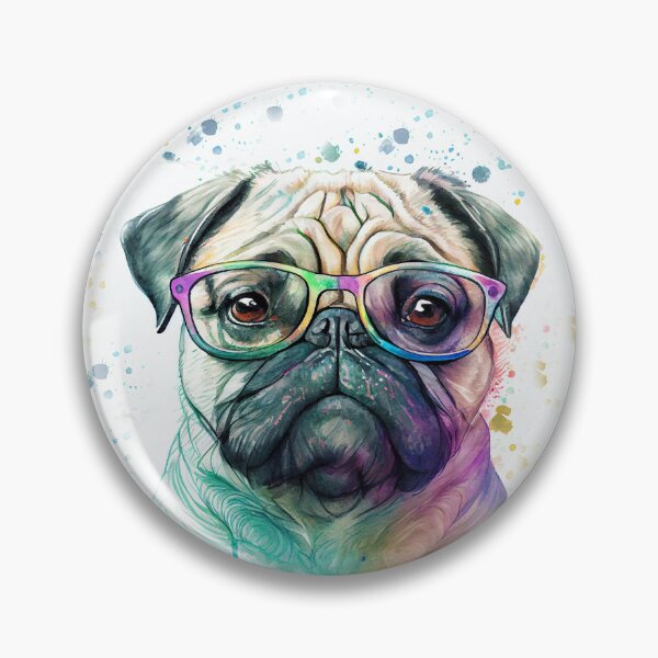 Item preview, Wise Old Pug, fantasy art designed and sold by LoneAngel.