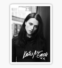 Katie McGrath | Black and White Sticker