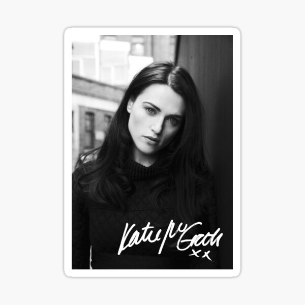 Katie McGrath | Black and White Sticker