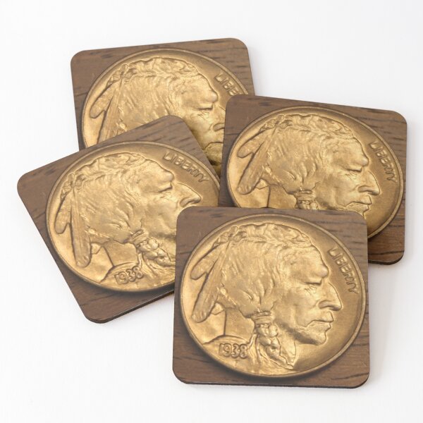 Item preview, 1938  D Buffalo Nickel designed and sold by coinsxcrochet.