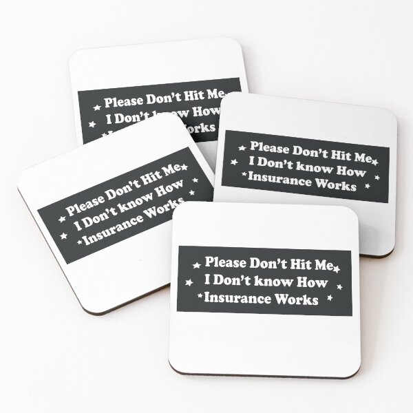 Artikelvorschau, Please Don't Hit Me I Don't Know How Car Insurance Works Funny Bumper Sticker entworfen und verkauft von artzaka.