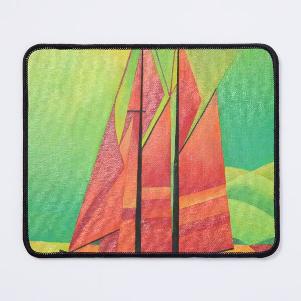 Item preview, Cubist Abstract Sailing Boat Geometric Art designed and sold by taiche.