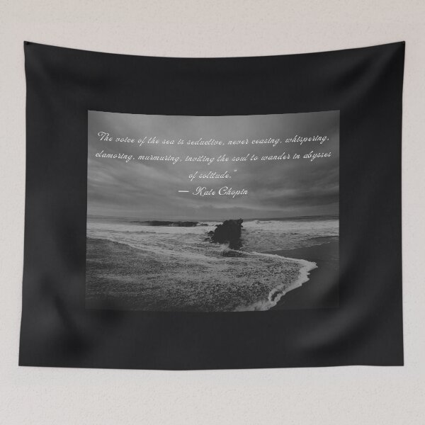 Item preview, Sea photography and Kate chopin quote designed and sold by artbleed.