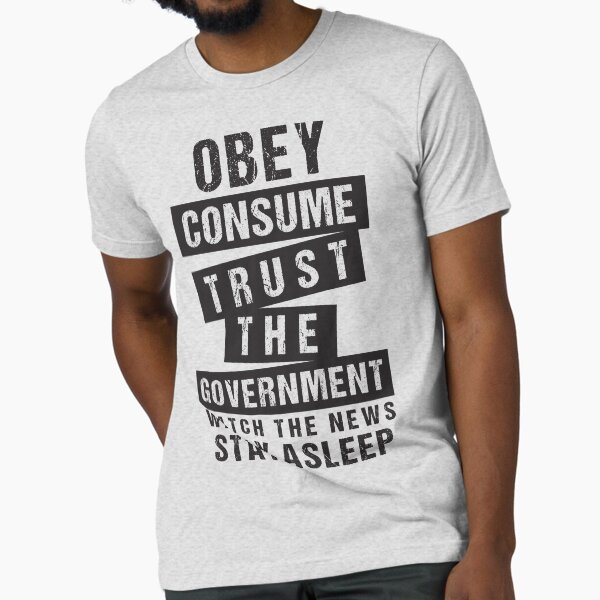 Item preview, Obey Consume Trust The Government | Sarcastic Anti NWO designed and sold by CatsCrew.
