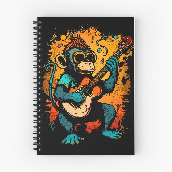 Item preview, Monkey playing guitar designed and sold by Jruanoc.
