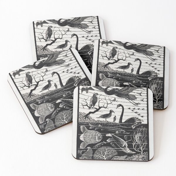 Item preview, Escher - The Fifth Day of the Creation designed and sold by funnypixels.
