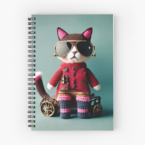 Item preview, Crochet Cat with Sunglasses designed and sold by cuprum.