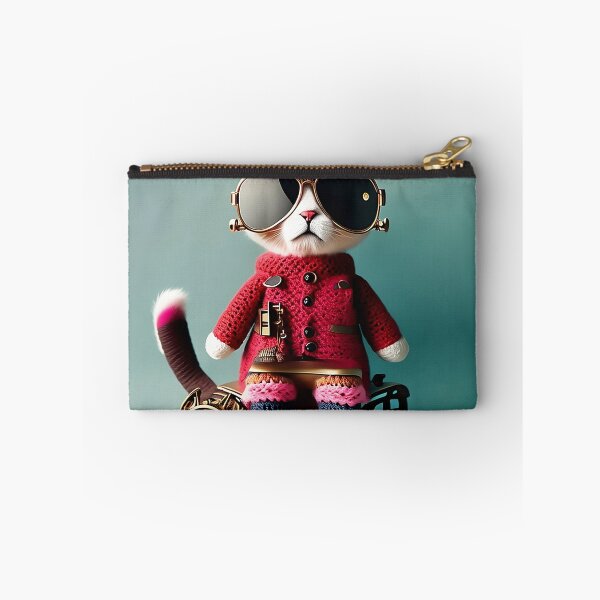 Item preview, Crochet Cat with Sunglasses designed and sold by cuprum.