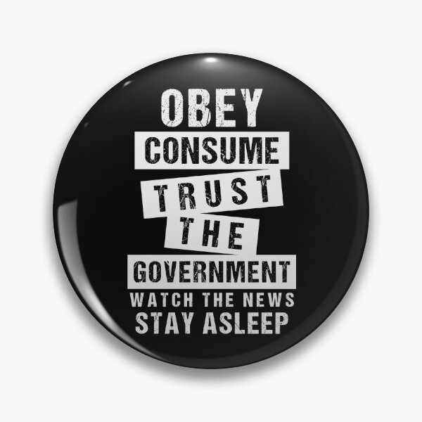 Item preview, Obey Consume Trust The Government | Sarcastic Anti NWO designed and sold by CatsCrew.