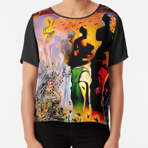 VENUS DE MILO : impression surréaliste abstraite vintage Top mousseline
