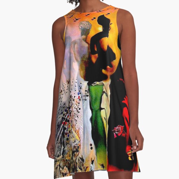 VENUS DE MILO : Vintage Dali Abstract Surreal Print A-Line Dress