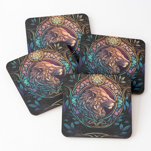 Item preview, Lion stained glass designed and sold by Grav1n.