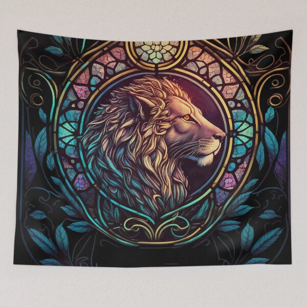 Item preview, Lion stained glass designed and sold by Grav1n.