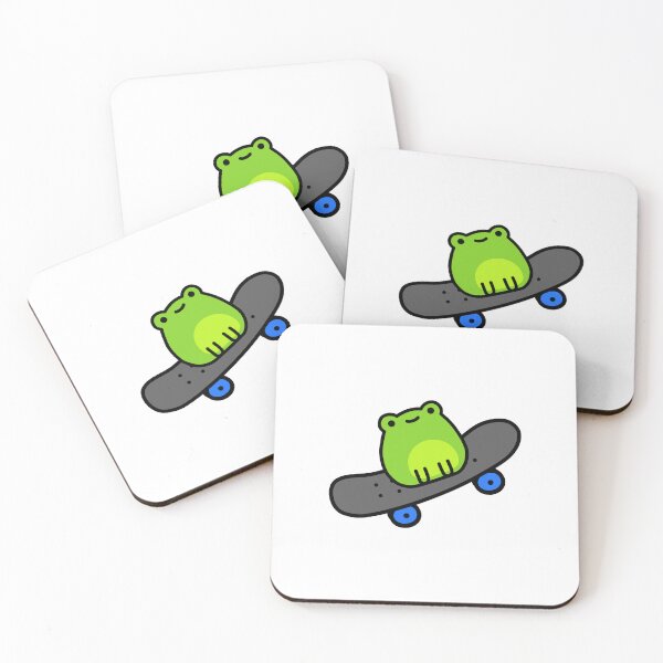 Item preview, Cute Frog on a Skateboard Kawaii doodle designed and sold by RiciPaneto.