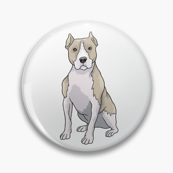 Item preview, American Pitbull Dog Portrait  designed and sold by Skittle Sketch.