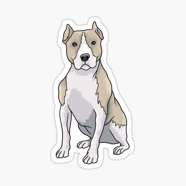 Item preview, American Pitbull Dog Portrait  designed and sold by Skittle Sketch.