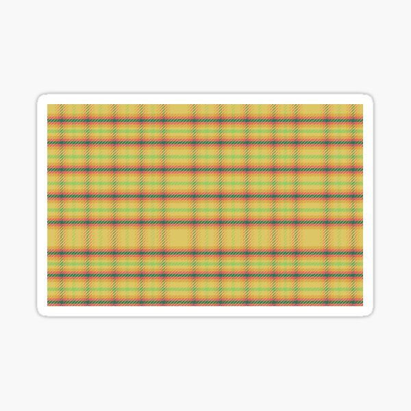Red Tartan Plaid Pattern' Sticker