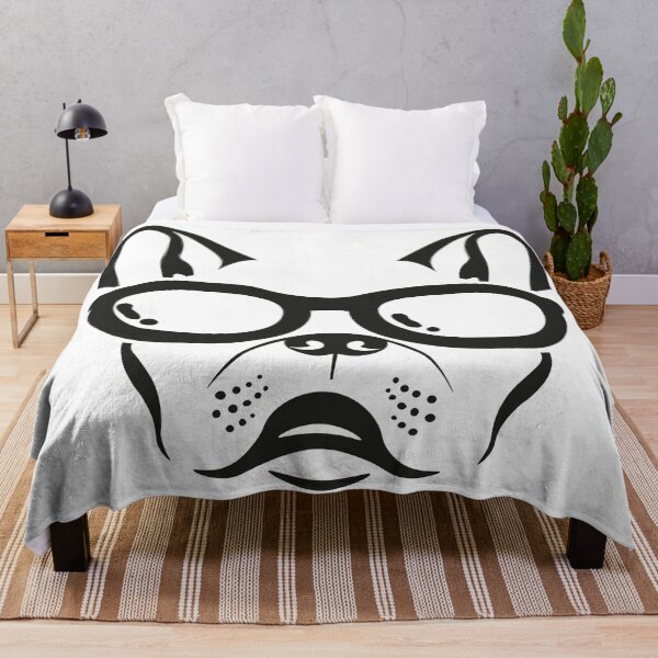 Item preview, black French bulldog head designed and sold by andrew JOHNSEN.