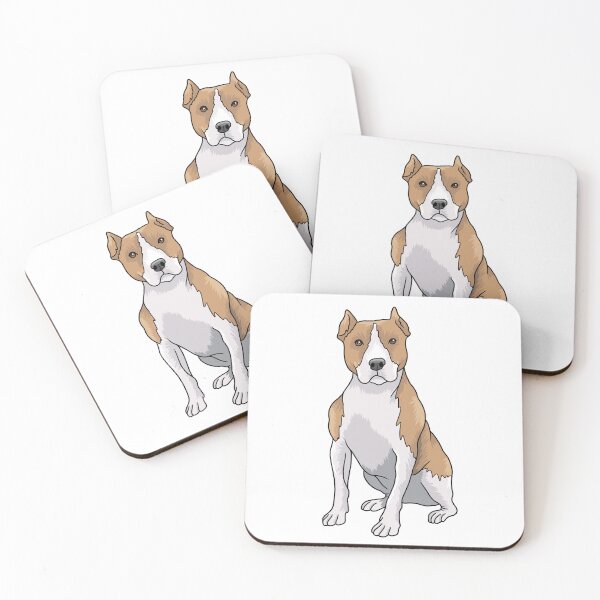 Item preview, American Pitbull Dog Portrait  designed and sold by Skittle Sketch.