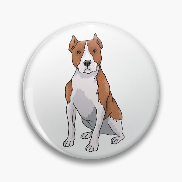 Item preview, American Pitbull Dog Portrait  designed and sold by Skittle Sketch.