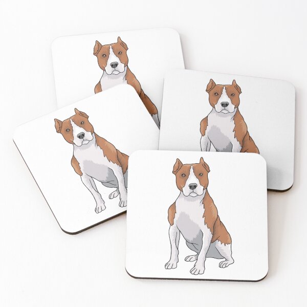 Item preview, American Pitbull Dog Portrait  designed and sold by Skittle Sketch.