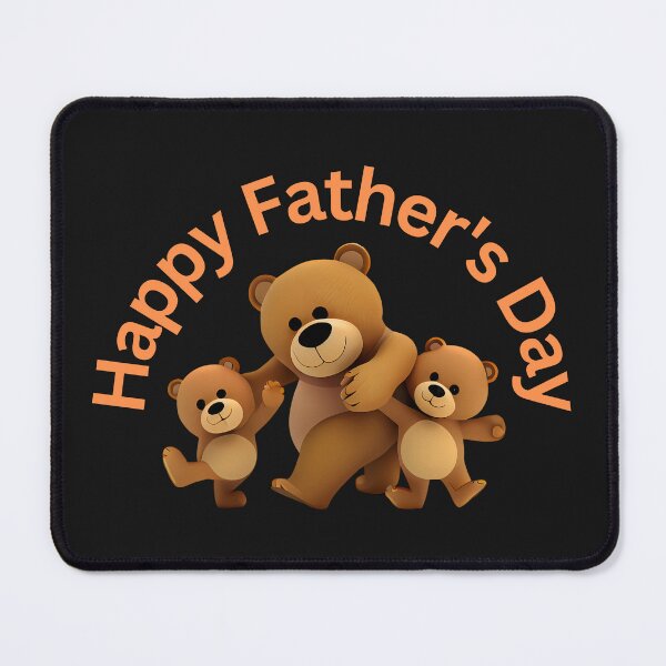 Item preview, Happy Father's Day: Daddy Bear with Cubs designed and sold by MTJ-Mushrooms.