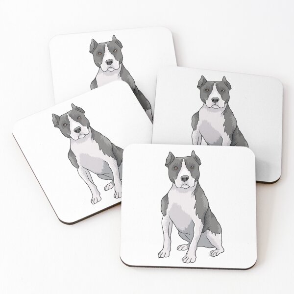 Item preview, American Pitbull Dog Portrait  designed and sold by Skittle Sketch.