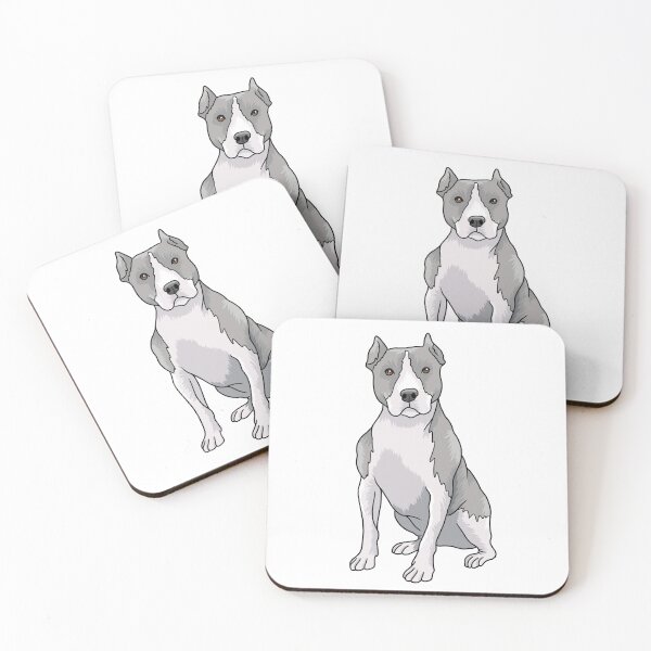 Item preview, American Pitbull Dog Portrait  designed and sold by Skittle Sketch.