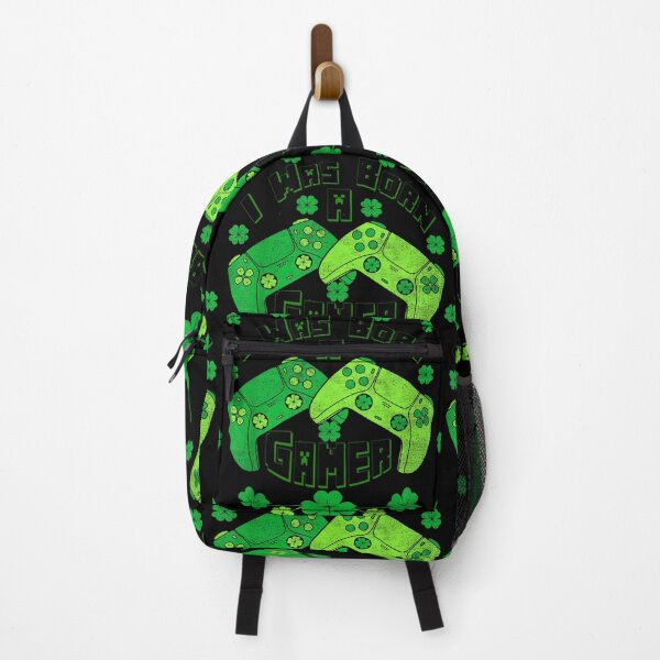 Item preview, I WAS BORN GAMER Funny St Patricks Day Gamer Boys Kids Men designed and sold by JEK Designer ⭐⭐⭐⭐⭐ (5.0).