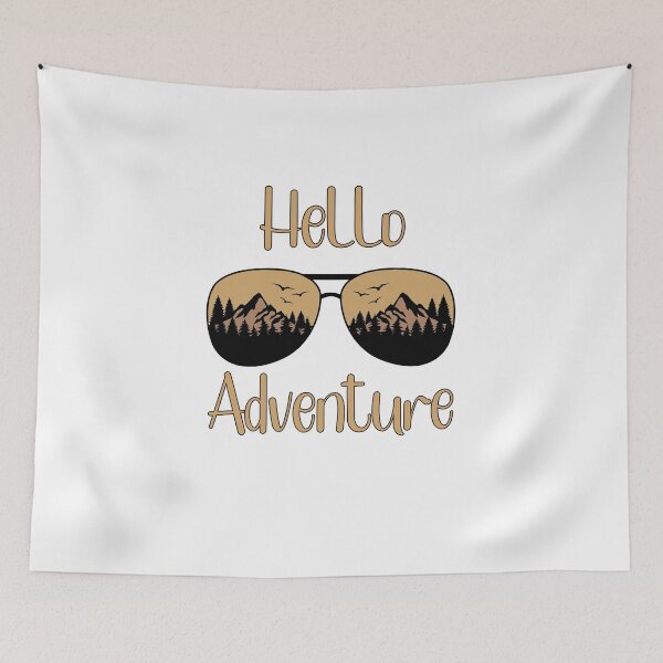 Item preview, Hello Adventure Mountains designed and sold by HappyLifeCreate.