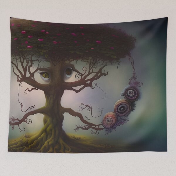 Item preview, I Spy With My Big Eye - Surreal Tree AI Art designed and sold by stine1.