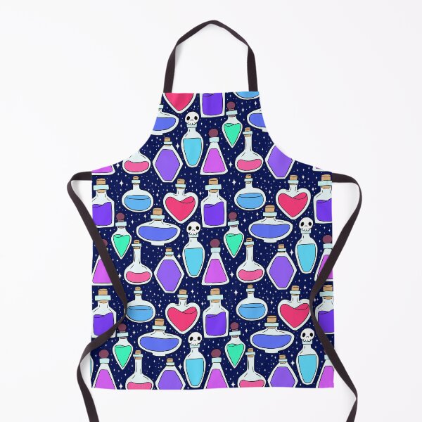 Item preview, Cute potions bottles fantasy pattern designed and sold by Yarafantasyart.