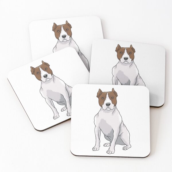 Item preview, American Pitbull Dog Portrait  designed and sold by Skittle Sketch.