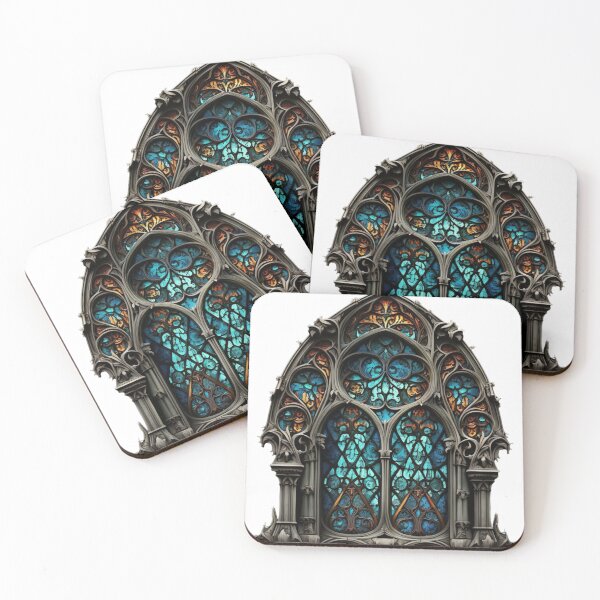 Item preview, Gothic Stained Glass Window designed and sold by DirtyDogArts.