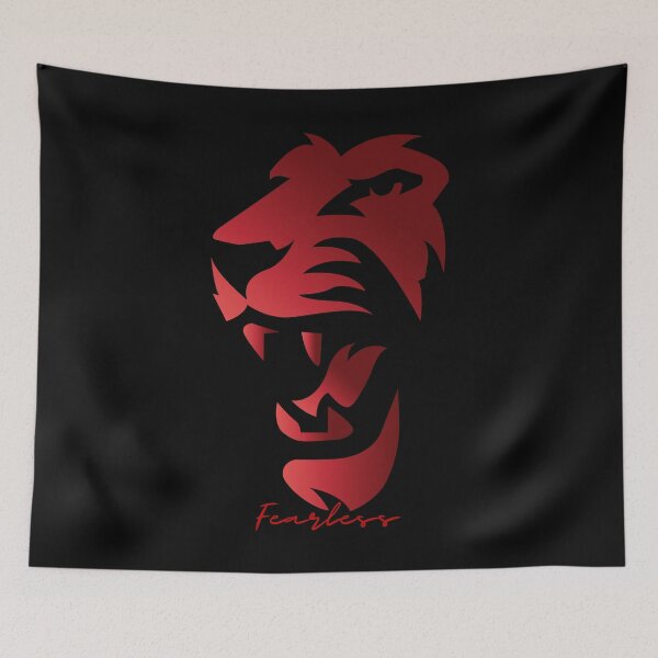 Item preview, Fearless Lion Black Red designed and sold by Yiorgos Designs.