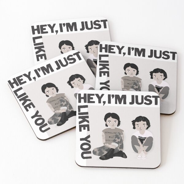 Item preview, Tegan and Sara "Hey, I am just like you" album illustration designed and sold by Miaou Studio.