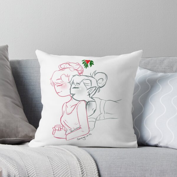 Item preview, Cute mistletoe girlfriends designed and sold by Pen Drac.
