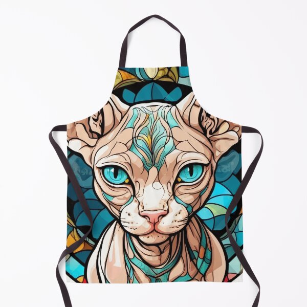 Item preview, Sphynx Stained Glass Cat Sphynx designed and sold by ThePetozoicEra.