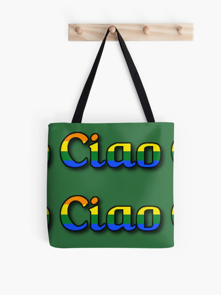 Bolsa de tela «Dilo en italiano - Hola / Adiós» de ItalianOntheGo |  Redbubble