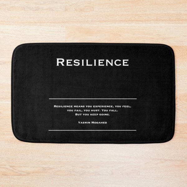 Item preview, Resilience - Motivational Inspirational Corporate Office Wall Art Black and White T-Shirt / Poster / Sticker / Mug designed and sold by Read This Already.