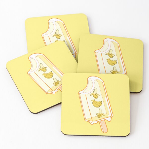 Item preview, Banana iced popsicle  designed and sold by PeachyPeonies.