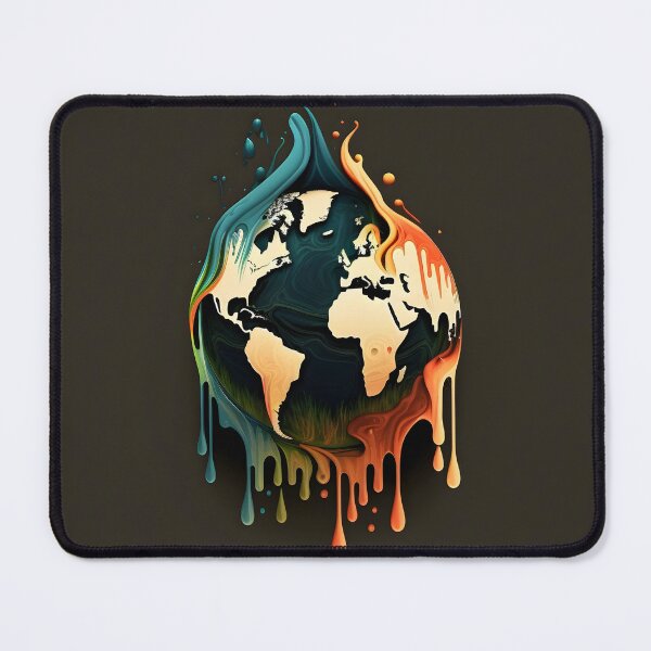 Item preview, Melting Earth - Dripping Paint designed and sold by AgitProPrints.
