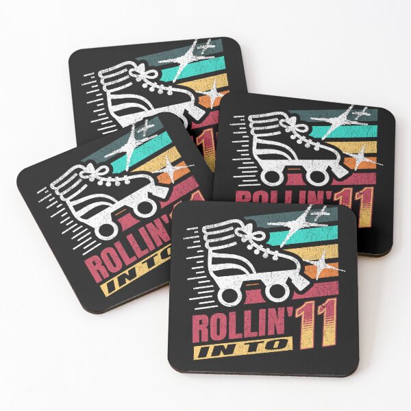 Item preview, Rollin' into 11 Vintage Roller Skating 11th Birthday Party  designed and sold by KaoKlong.