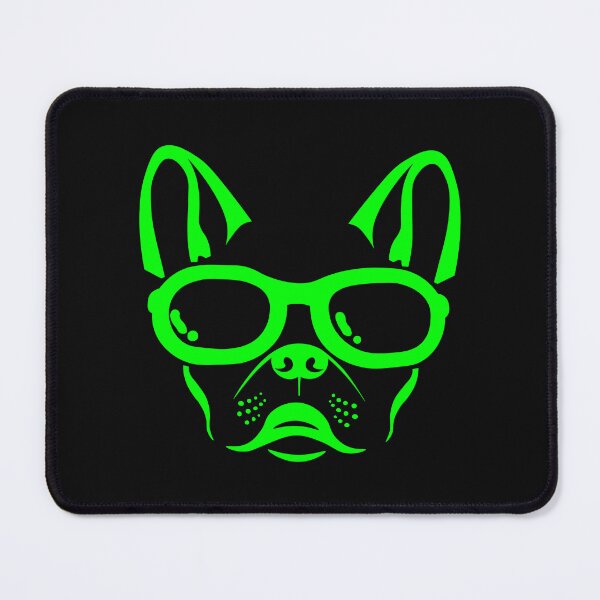 Item preview, green French bulldog head designed and sold by andrew JOHNSEN.