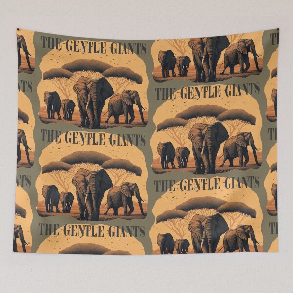 Item preview, Elephant herd Gentle Giants gift designed and sold by TeeArtistry.