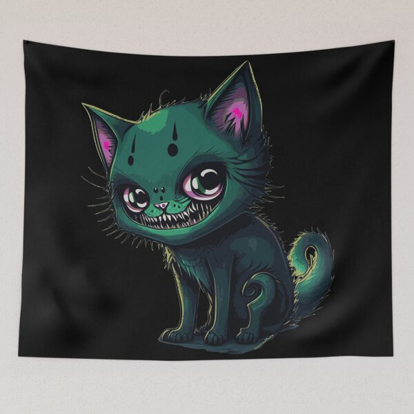Item preview, Cute Monster Cat - Lovecraft kitty - crazy cat mom designed and sold by EldritchMagpie.