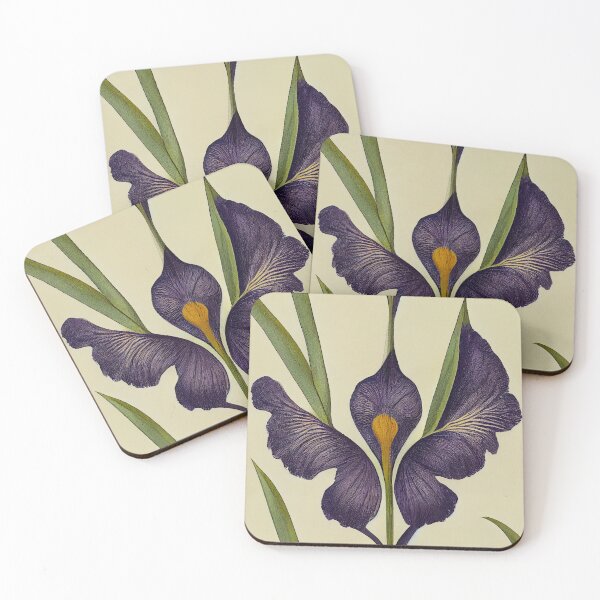 Item preview, Art Nouveau iris flower designed and sold by Just66.