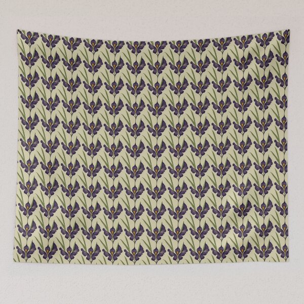 Item preview, Art Nouveau iris flower designed and sold by Just66.