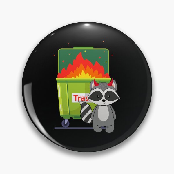 Item preview, Dumpster Fire Trash Panda Raccoon designed and sold by InfernalDesign.